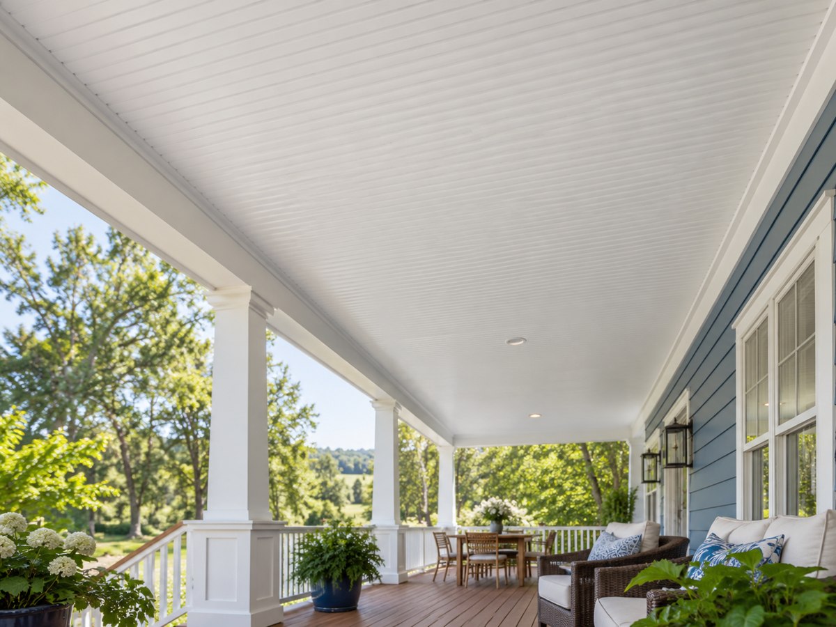 Vinyl porch ceilings design example